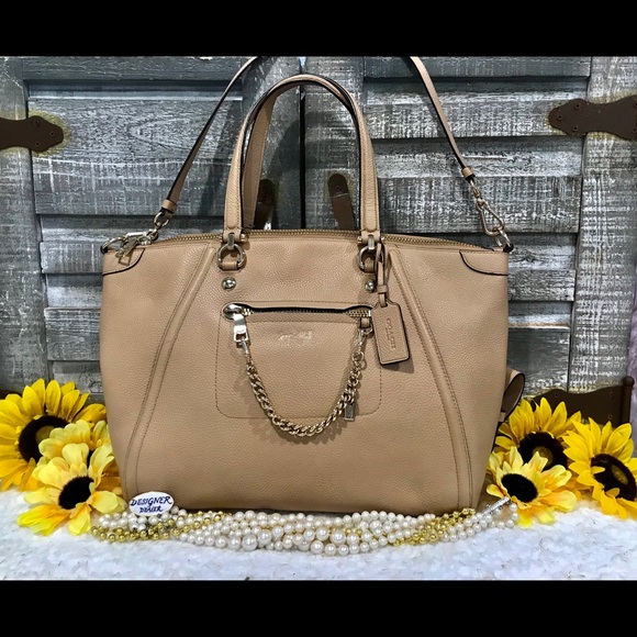Coach Handbags - COACH Prairie Satchel W/ Chain 34362 EUC! Beige